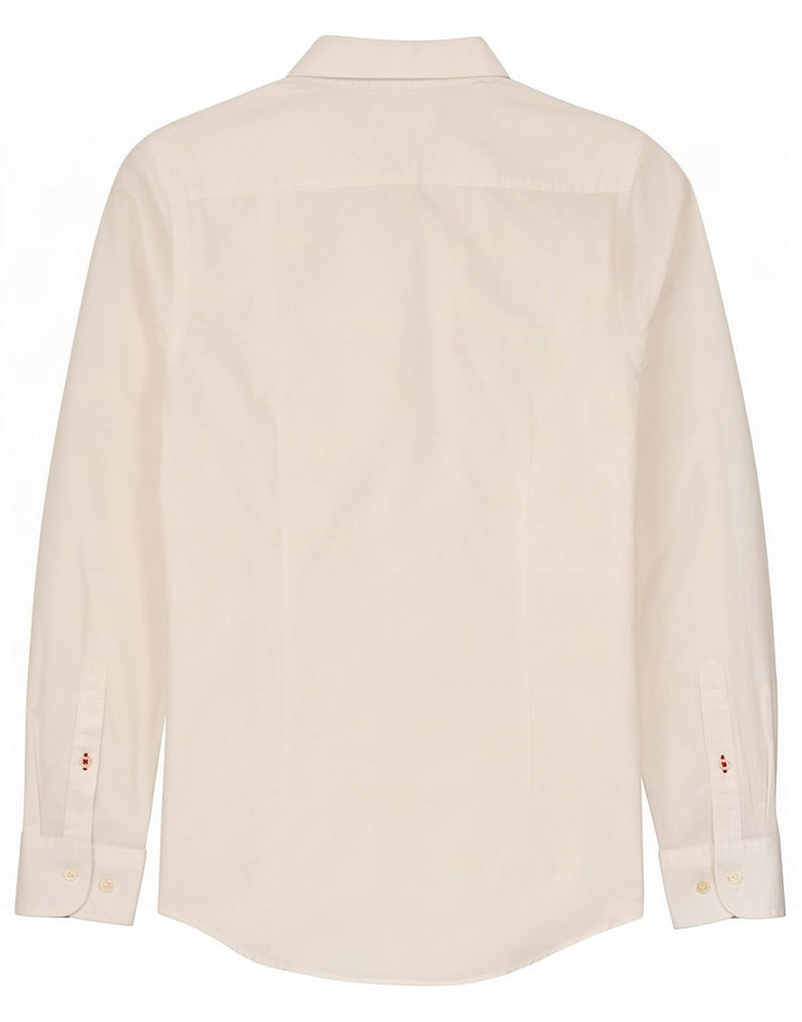 Camicia slim fit da uomo Tommy Hilfiger in cotone bianco medio