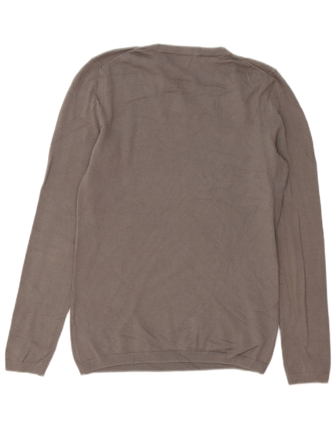 TOMMY HILFIGER Maglione maglione girocollo da donna UK 10 piccolo grigio