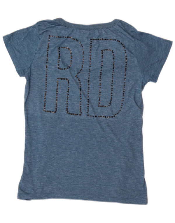 T-shirt grafica da donna G-Star Top UK 12 Poliestere blu medio