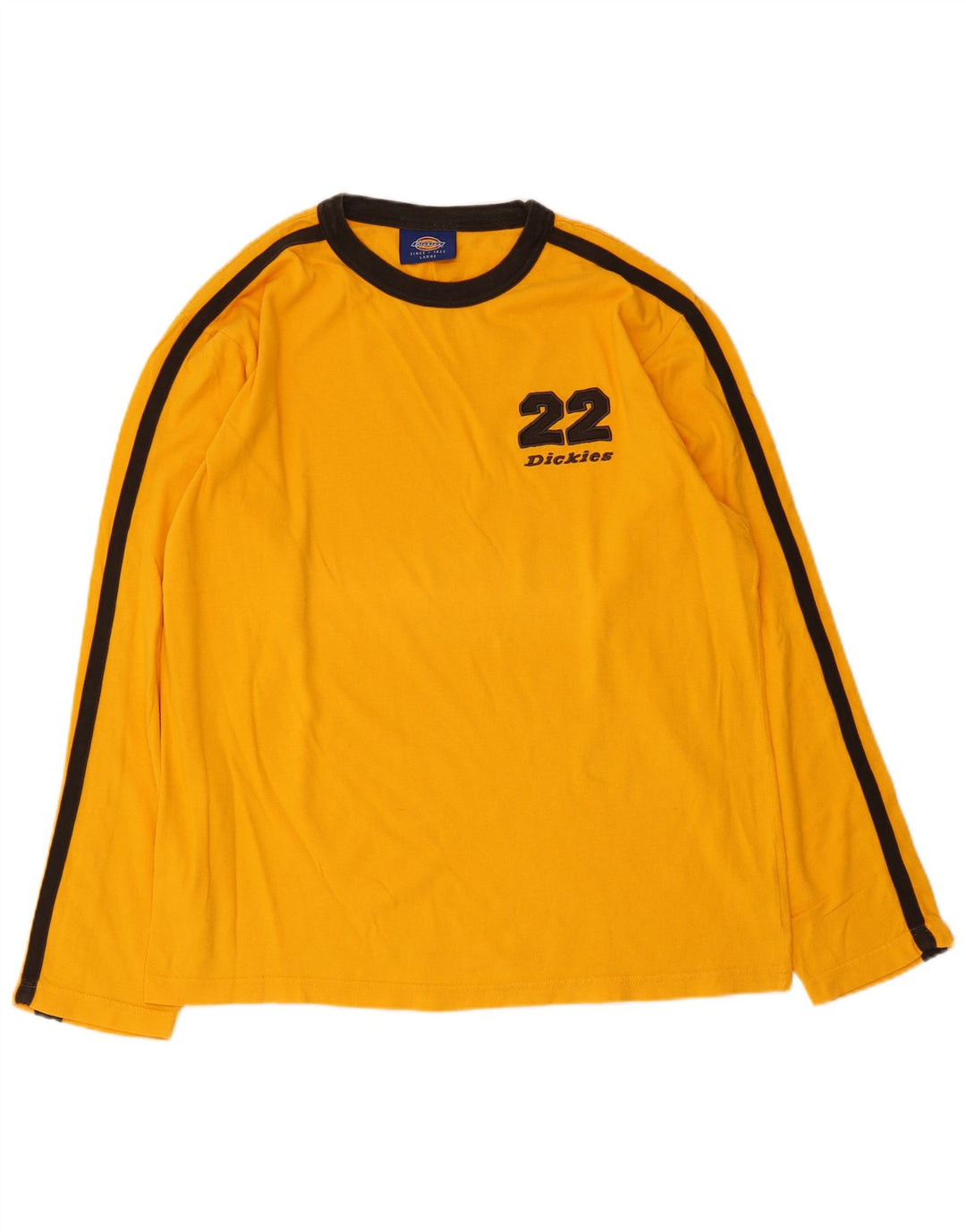 DICKIES Top grafico da uomo a maniche lunghe in cotone color block arancione grande