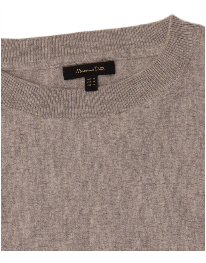 Felpa corta da donna Massimo Dutti UK 14 Grigio medio chiazzato