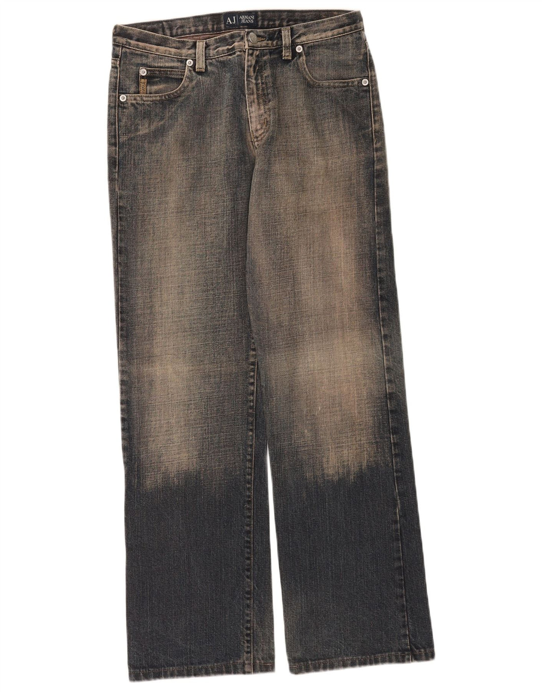Jeans larghi da donna Armani W28 L30 cotone blu