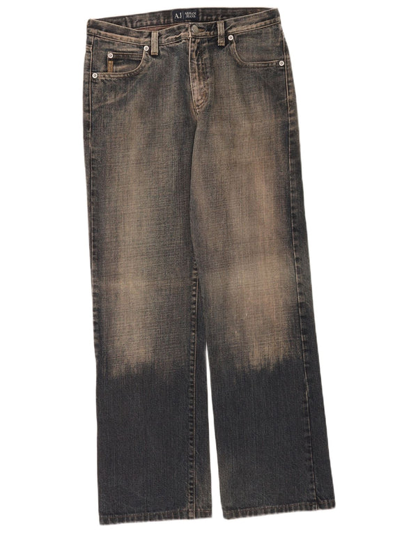 Jeans larghi da donna Armani W28 L30 cotone blu