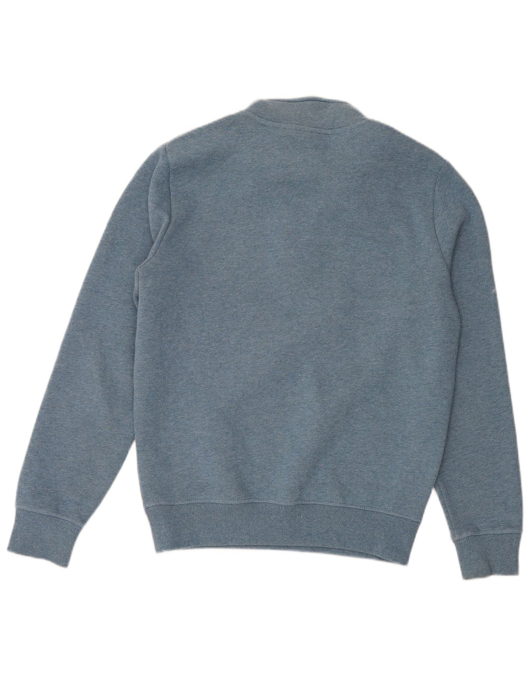 Felpa da uomo con collo con zip Superdry, maglione piccolo in cotone blu