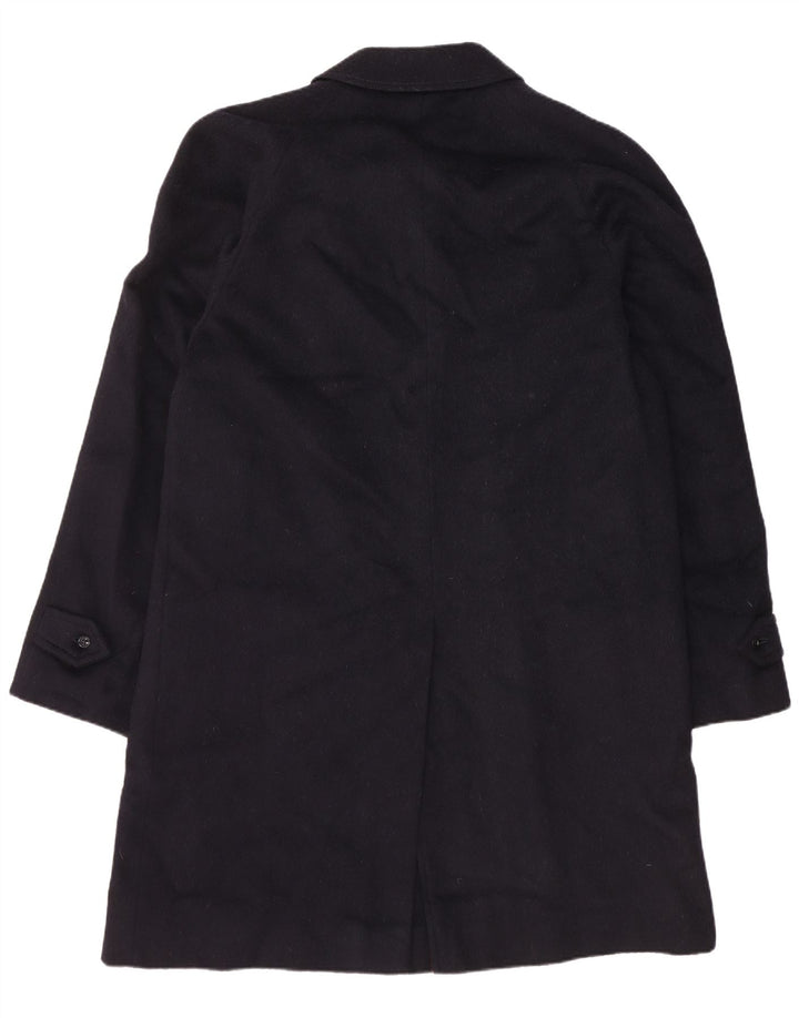 Cappotto da uomo Moessmer UK 38 medio in lana vergine blu navy