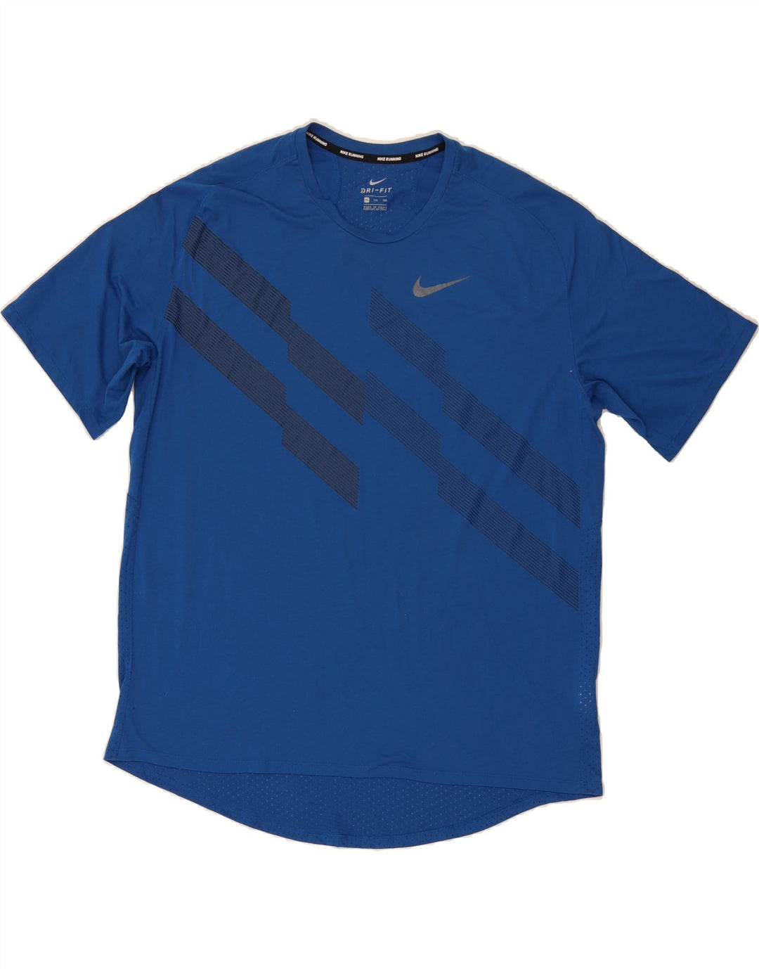 NIKE Mens Dri Fit Graphic T-Shirt Top 2XL Navy Blue Polyester Vintage Nike and Second-Hand Nike from Messina Hembry 