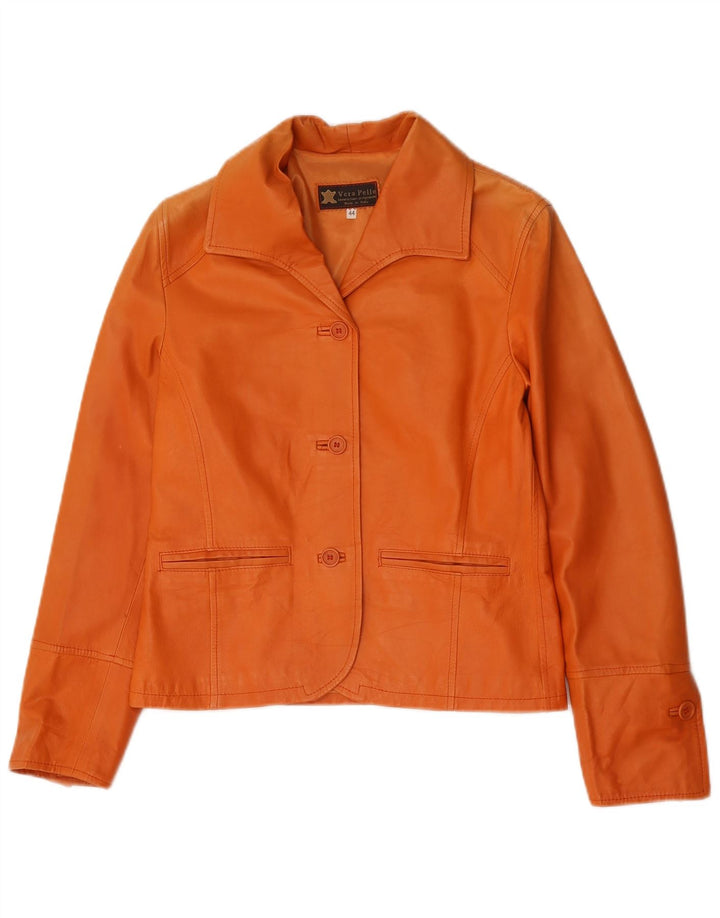 Giacca Blazer 3 Bottoni Donna Lavorazione Artigianale IT 44 Arancione Medio