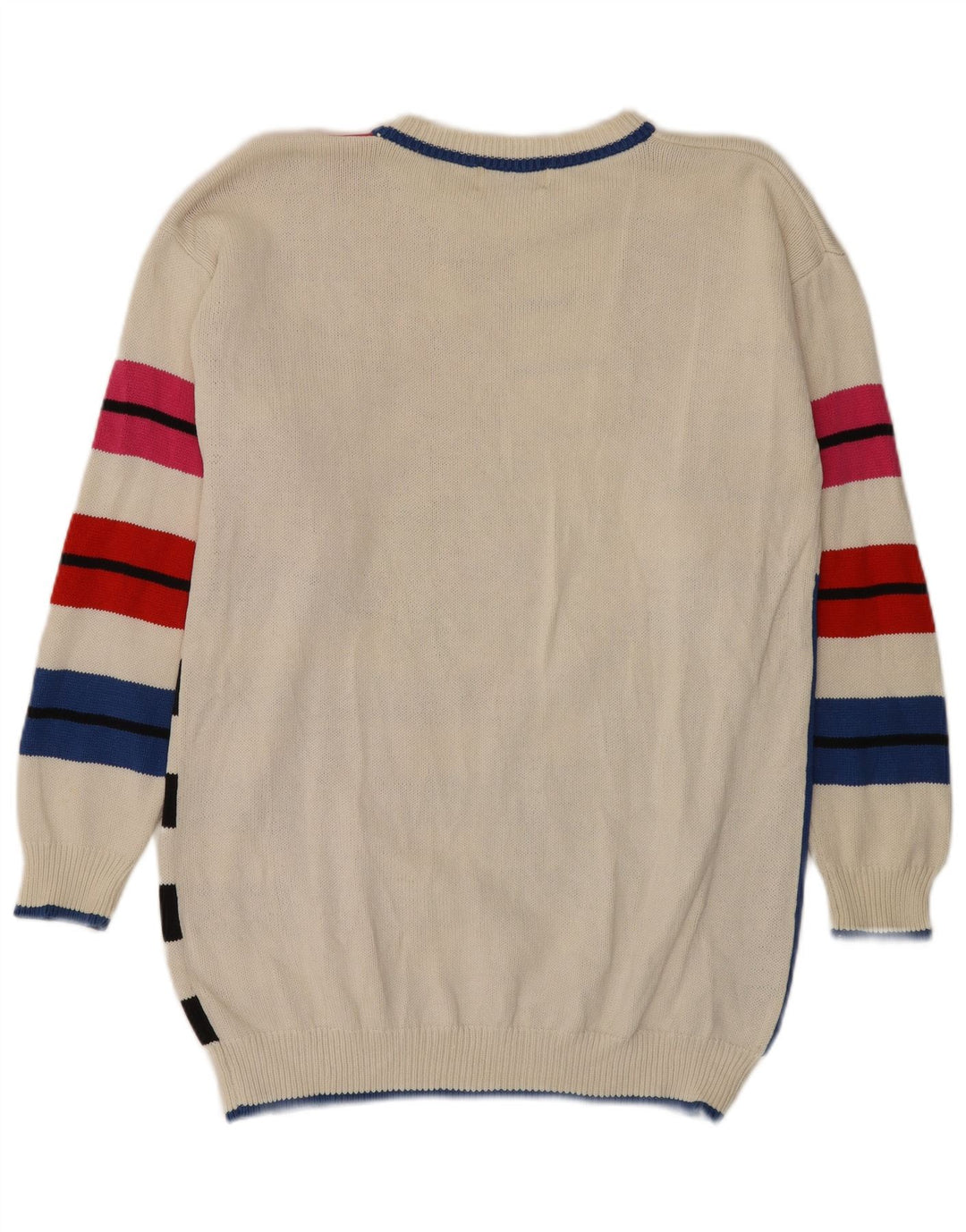 Maglione basic da donna con scollo a barca lungo e collo a barca UK 14 medio multicolore