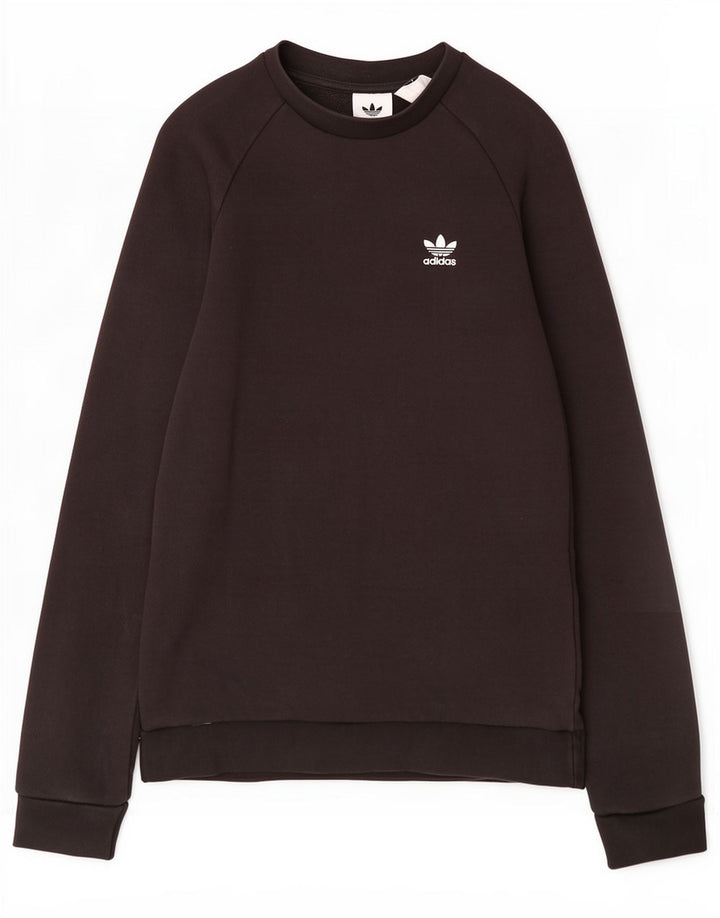 Felpa Adidas Uomo Maglione Piccolo Cotone Nero