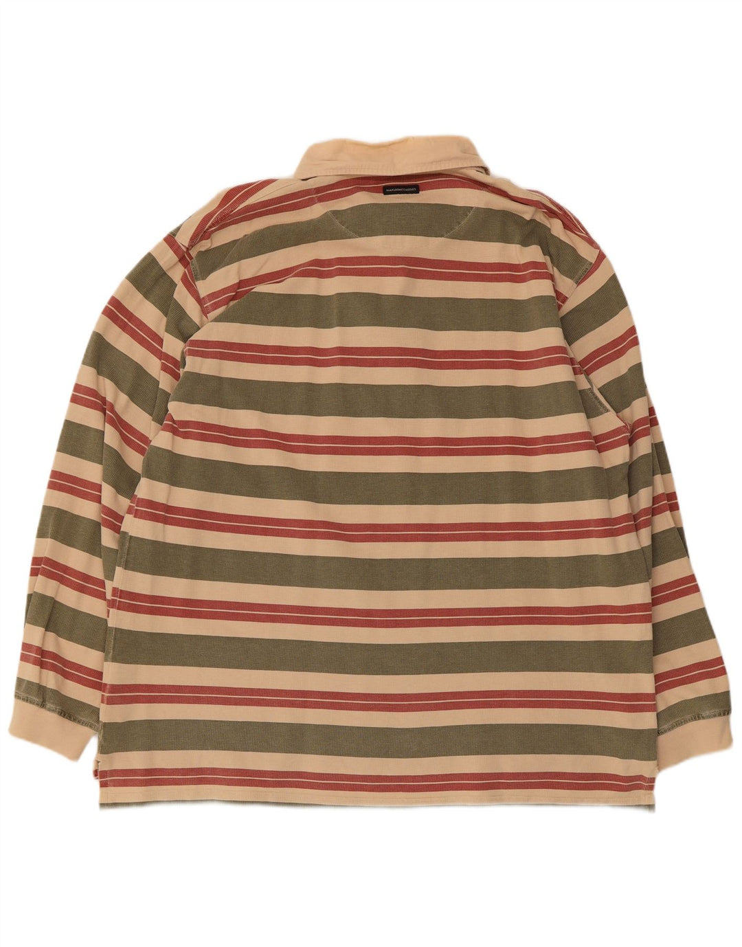 Polo a maniche lunghe da uomo Marlboro Classics 3XL a righe multicolore