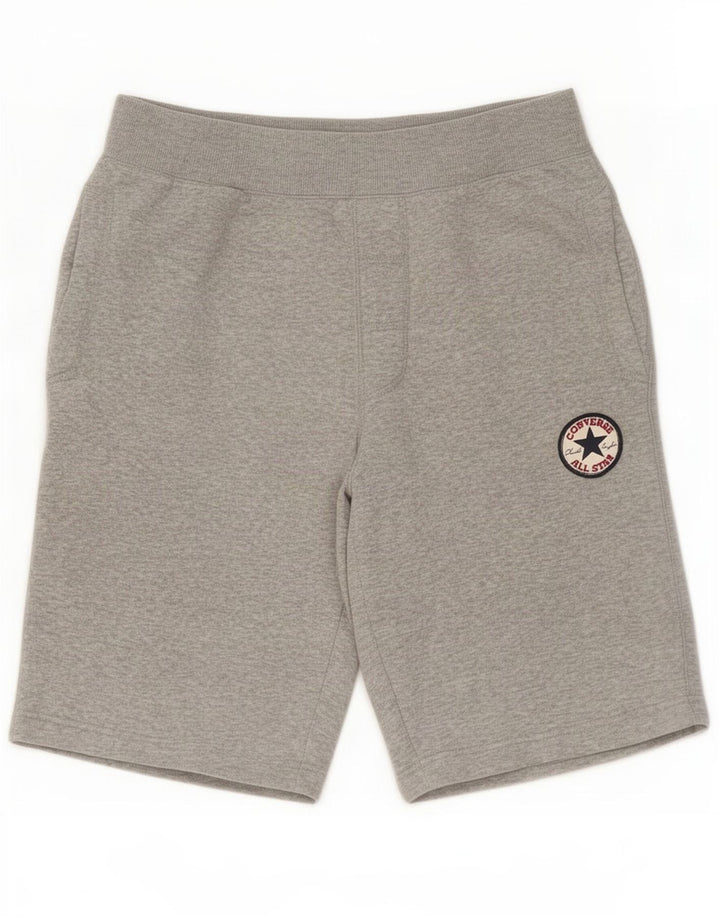 Pantaloncini sportivi da uomo Converse piccoli in cotone grigio