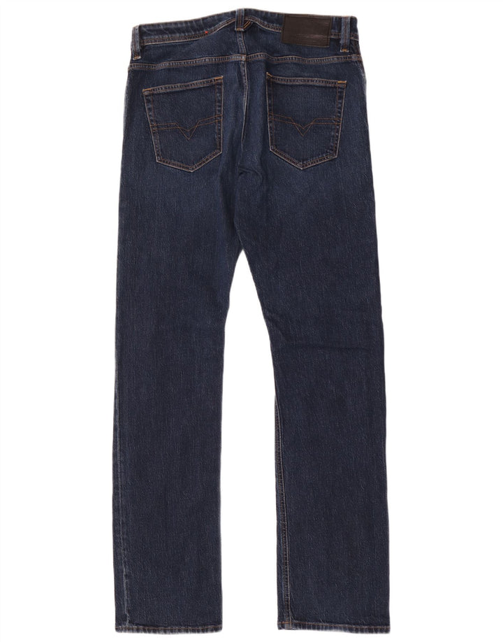 Jeans dritti da uomo Diesel W33 L36 cotone blu