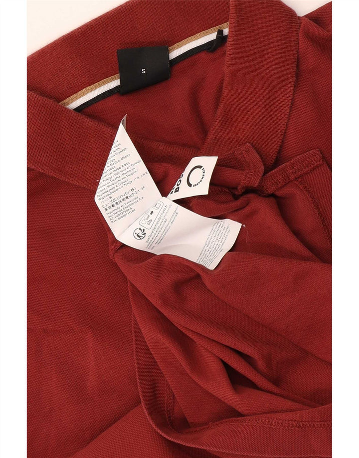 Polo da uomo HUGO BOSS piccola in cotone marrone