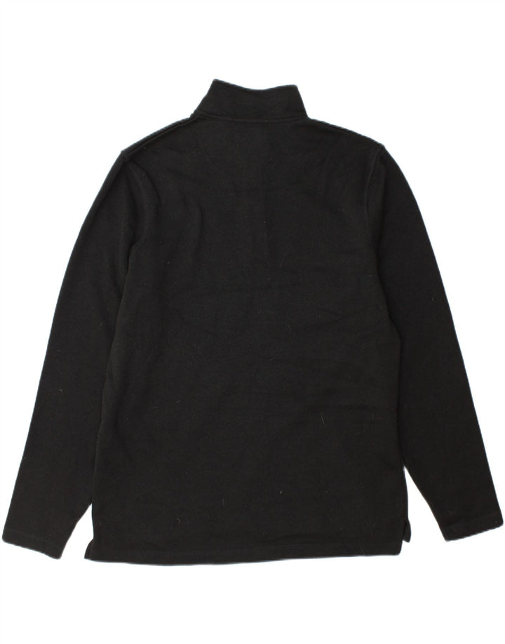 WRANGLER Mens Zip Neck Sweatshirt Jumper Medium Black Polyester Vintage Wrangler and Second-Hand Wrangler from Messina Hembry 