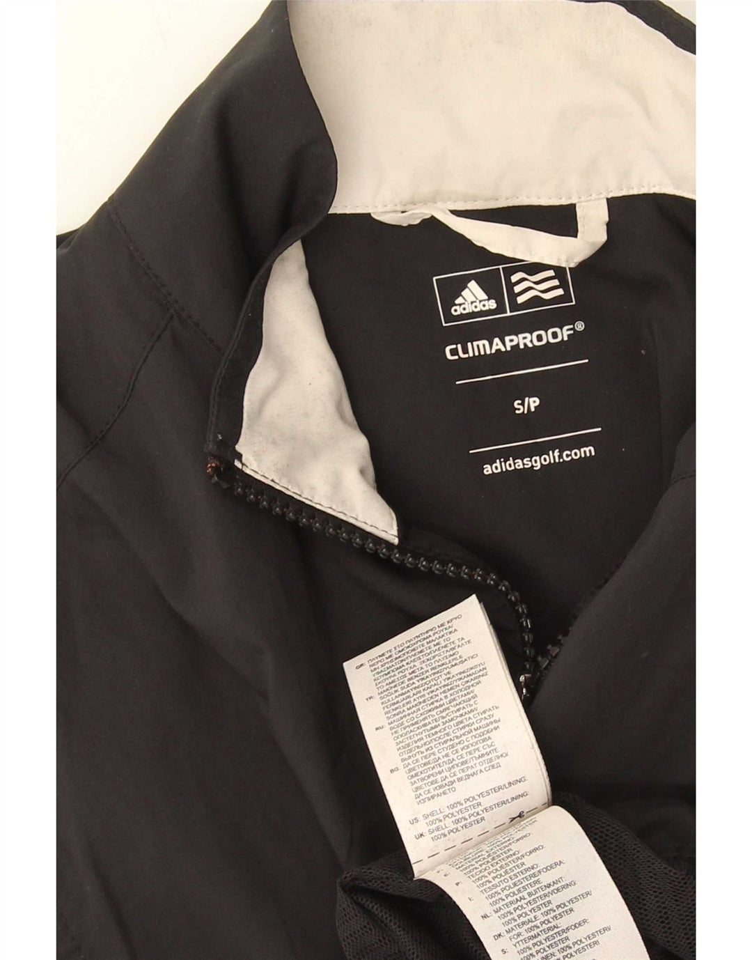 Giacca da ginnastica senza maniche Adidas Clima Proof da uomo piccola nera