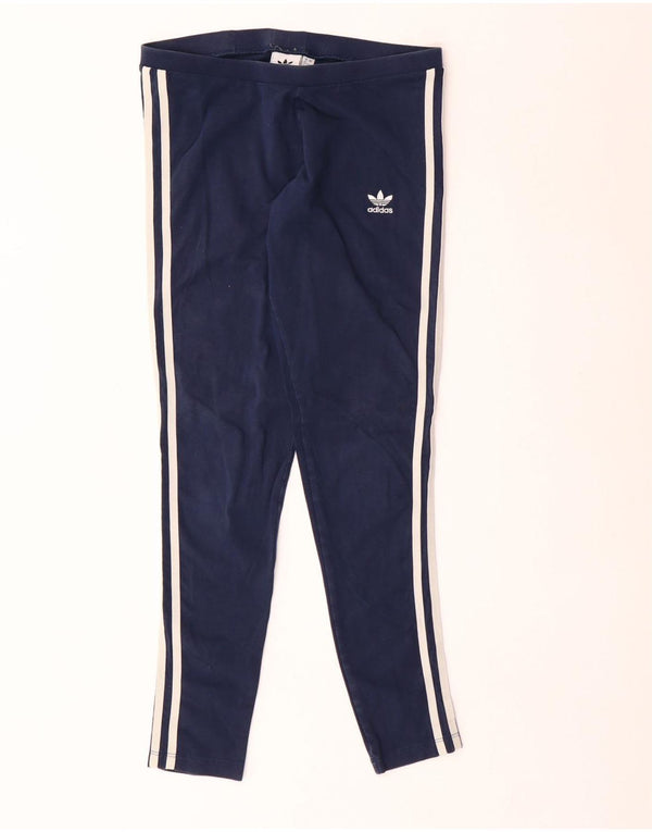 Leggings Adidas da donna UK 12 medio cotone blu navy