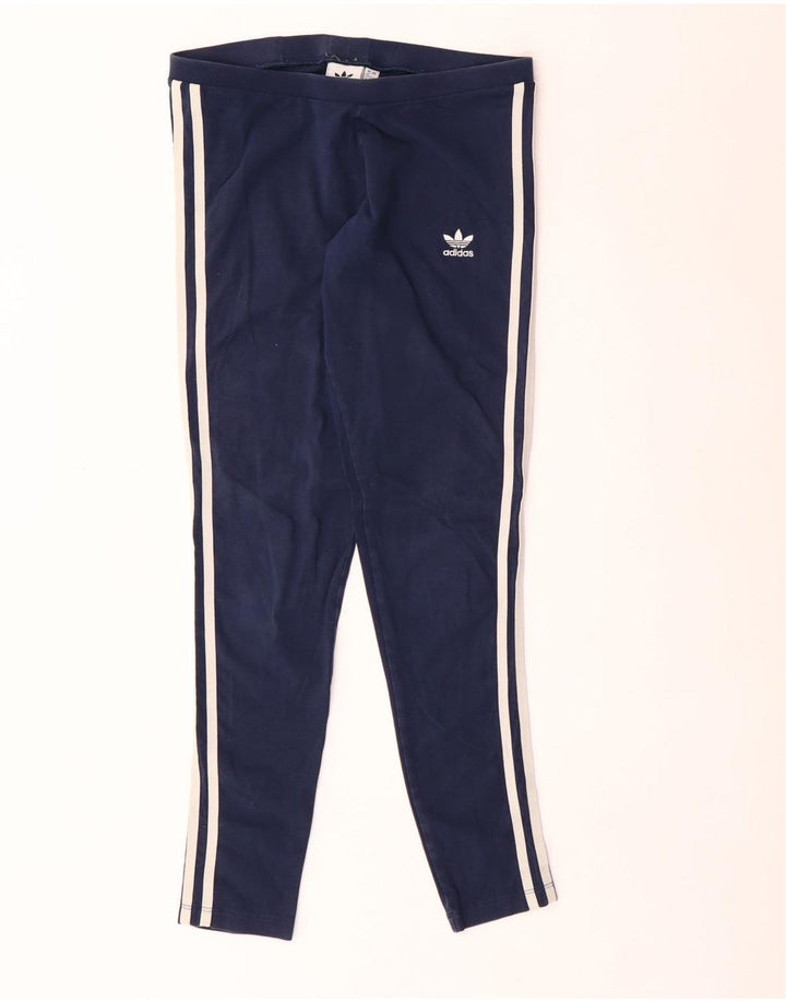 Leggings Adidas da donna UK 12 medio cotone blu navy