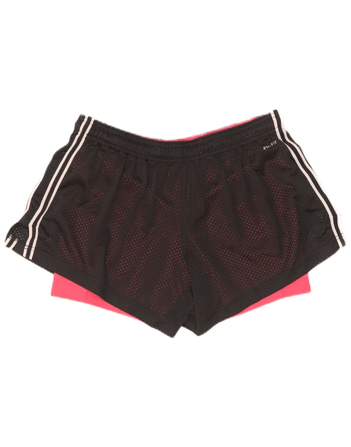Pantaloncini sportivi Nike da donna Dri Fit UK 14 Large Nero Poliestere
