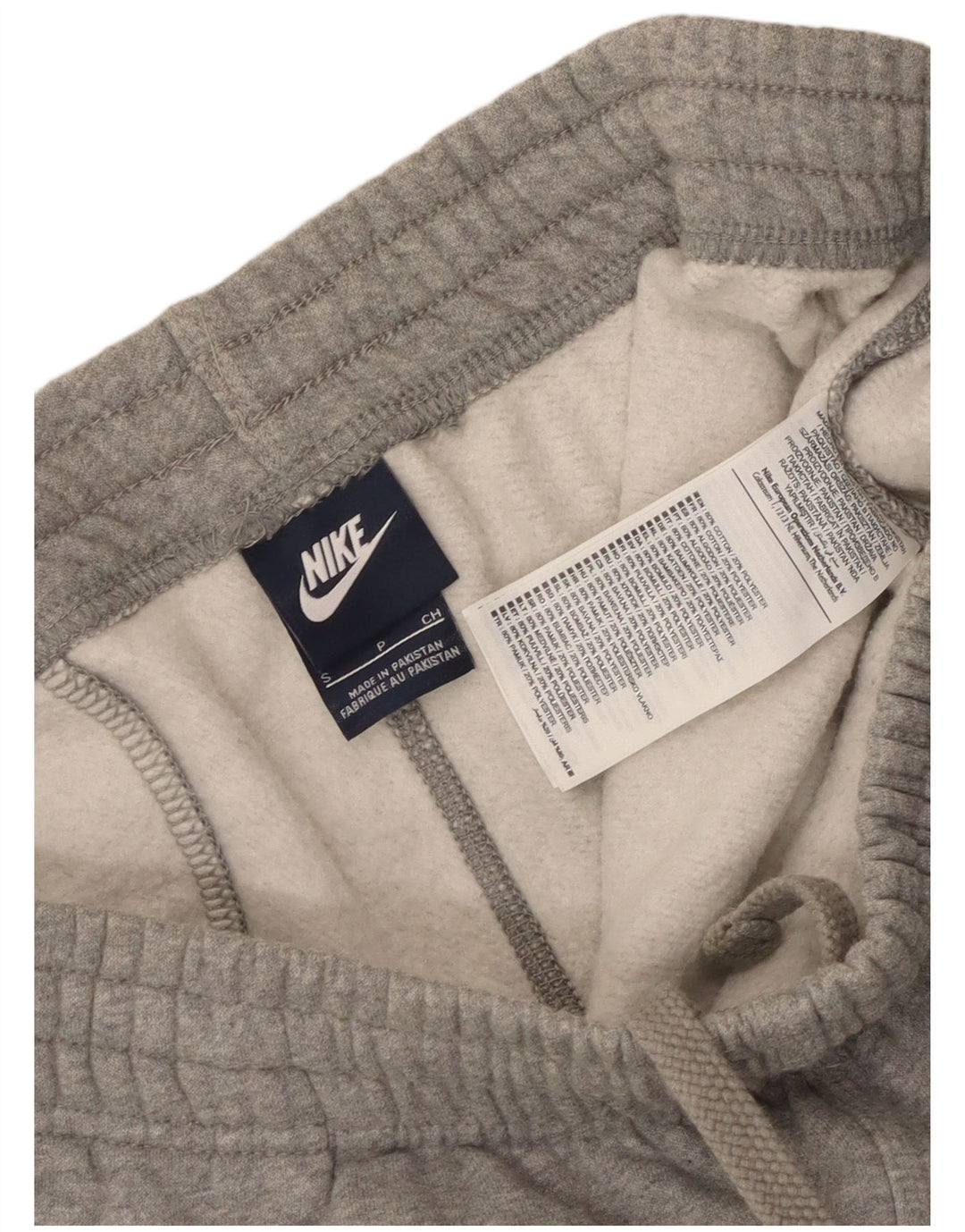 Pantaloni da tuta da uomo Nike Small in cotone chiazzato grigio