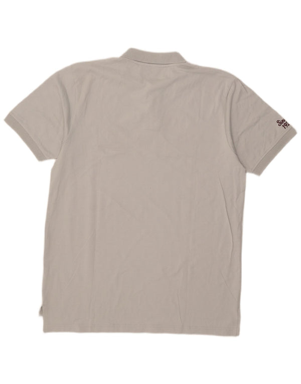 Umbro Mens Graphic Polo Shirt XL Grey Cotton