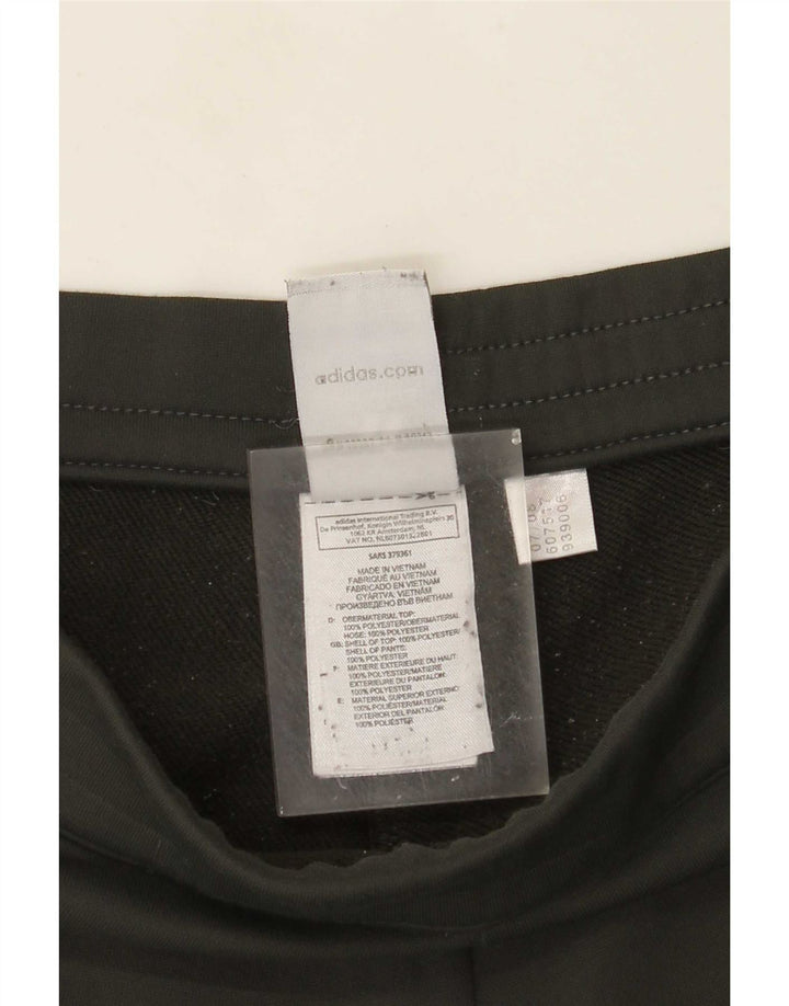 Pantaloni da tuta da donna Adidas a gamba larga UK 12 Poliestere verde medio