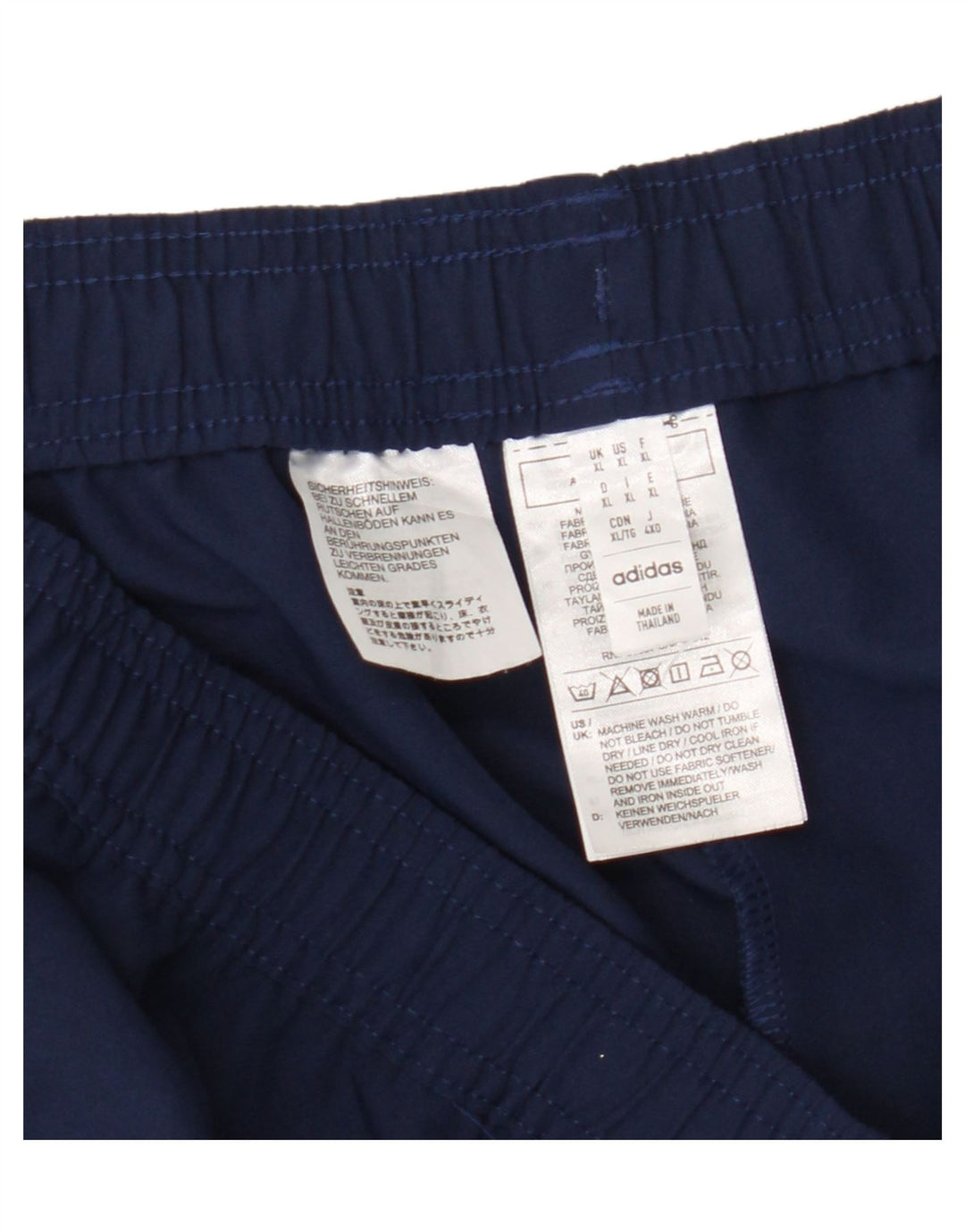 Pantaloni da tuta Adidas Aeroready da uomo XL in poliestere blu navy