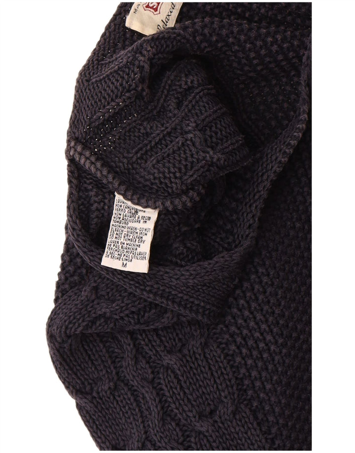 Maglione maglione con scollo a barca da donna SISLEY UK 14 medio blu navy