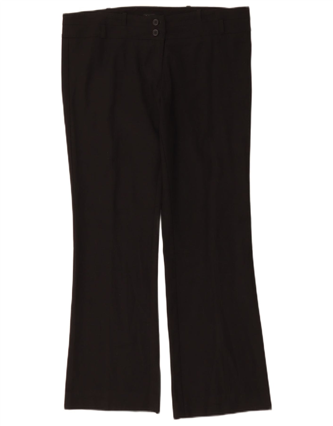 Pantaloni casual bootcut da donna Oasis UK 12 Medium W34 L29 Poliestere nero
