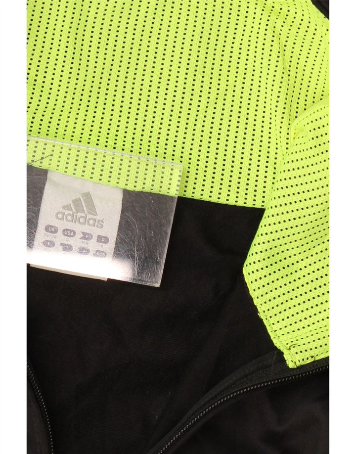 Giacca da ginnastica grafica da uomo ADIDAS UK 36/38 piccola nera