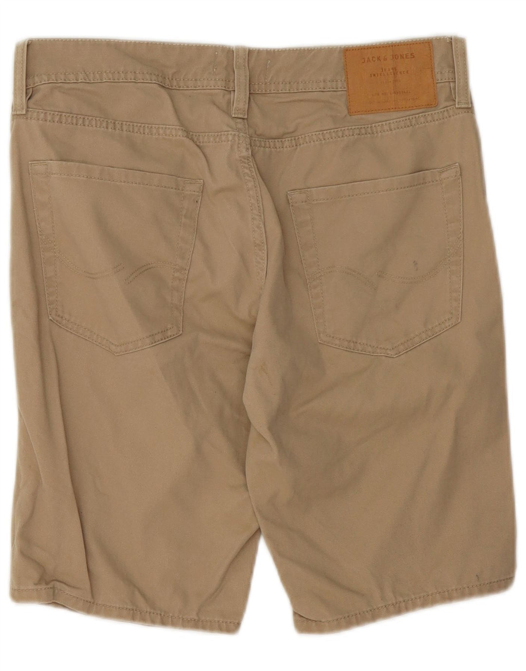 Pantaloncini casual da uomo Jack & Jones piccoli W29 in cotone beige