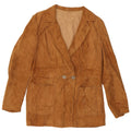 Giacca Donna Camoscio VINTAGE IT 46 Large Pelle Beige