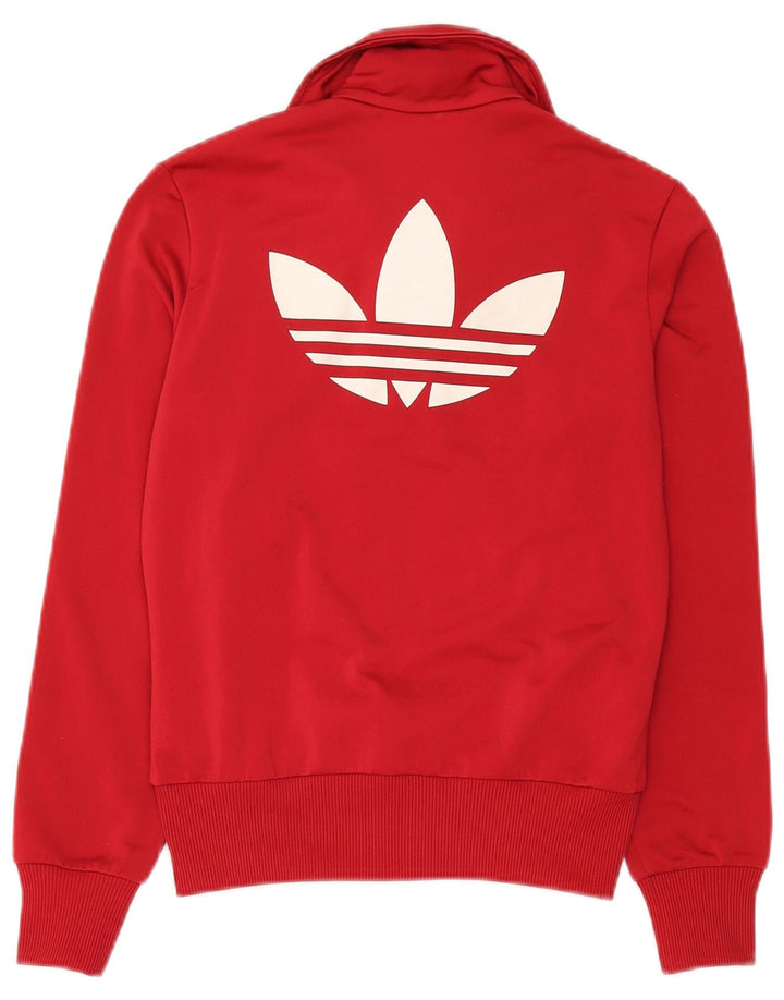 Giacca da ginnastica grafica da donna Adidas EU 36 piccola rossa poliestere