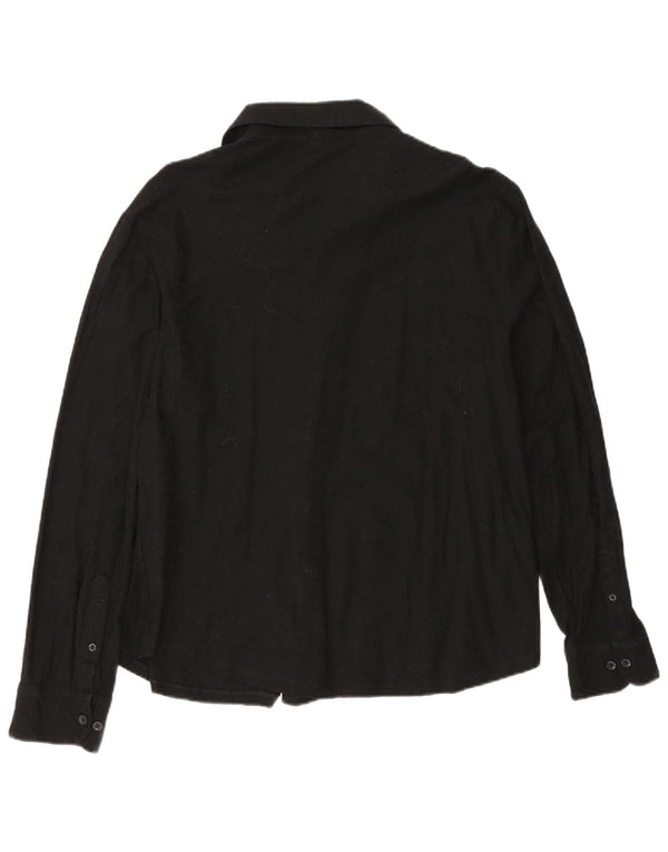Reiss Mens Shirt 2XL Black Cotton
