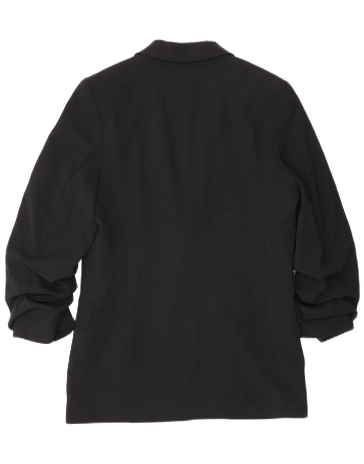 Giacca blazer aperta con maniche a 3/4 Marks & Spencer da donna UK 8 piccola nera