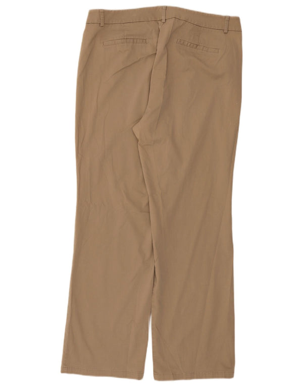 Pantaloni casual dritti da donna Dockers US 16 XL W36 L30 Cotone beige