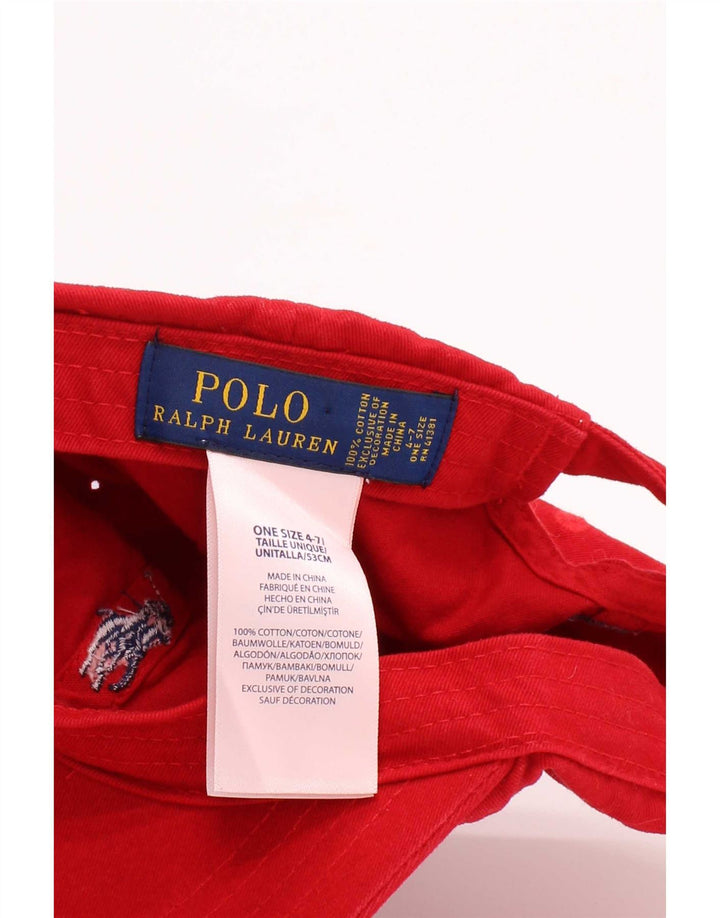 Berretto da baseball per ragazzi Polo Ralph Lauren Taglia unica 4-7 anni Cotone rosso