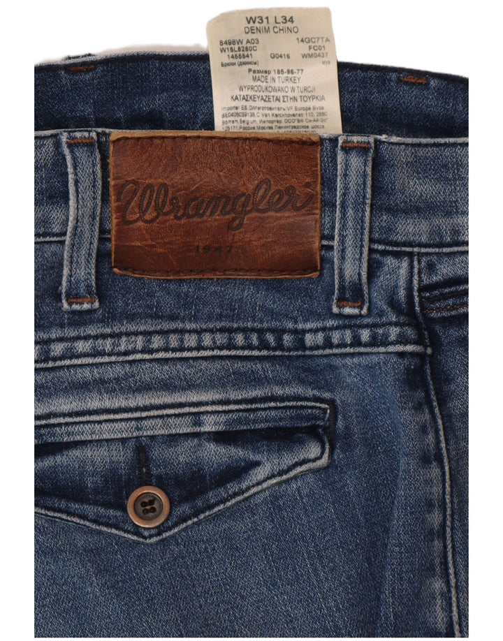Jeans chino slim da uomo WRANGLER W31 L34 cotone blu