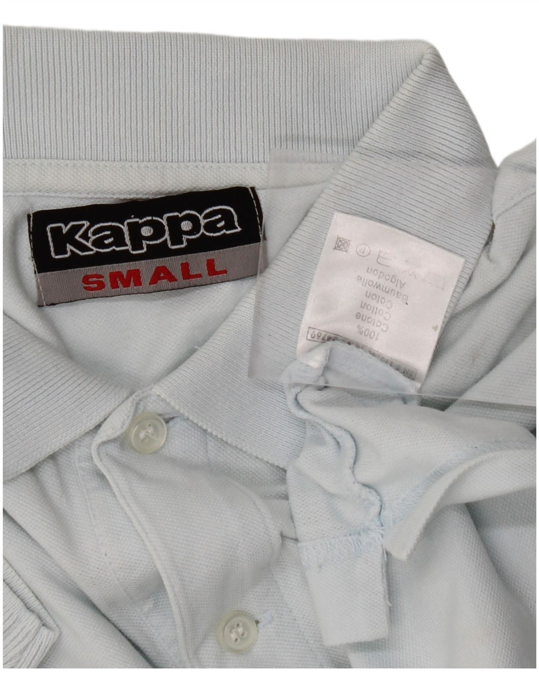 KAPPA Mens Polo Shirt Small Blue Cotton