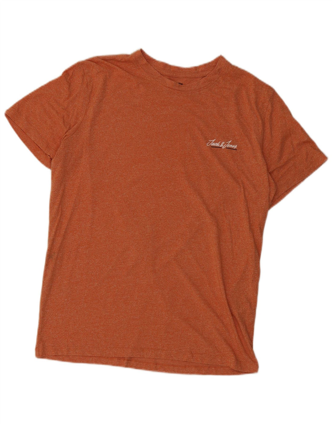 Jack & Jones T-shirt da uomo Top Large in cotone chiazzato arancione