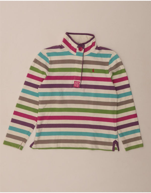 JOULES Felpa da donna Maglione UK 10 Piccola a righe multicolore