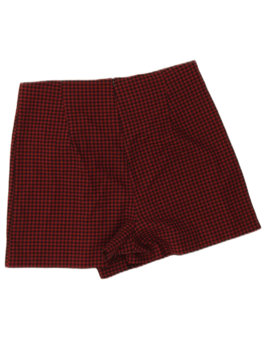 Pantaloncini casual da donna Zara grandi W30 L3 a quadretti rossi