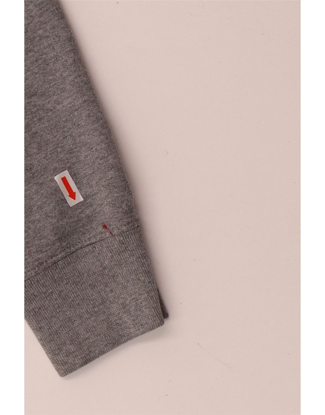 Felpa con cappuccio e zip grafica da uomo di Vans piccola in cotone grigio