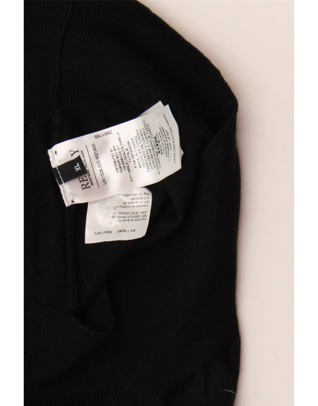 REPLAY Womens Cardigan Sweater UK 18 XL Black Wool Vintage Replay and Second-Hand Replay from Messina Hembry 