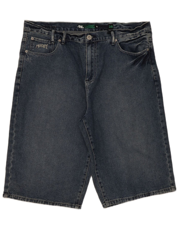 Pantaloncini di jeans da uomo Rip Curl W38 XL in cotone blu