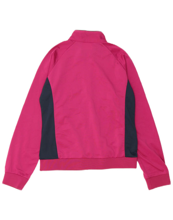 Giacca superiore della tuta da ragazza CHAMPION 11-12 anni Large Pink Colourblock