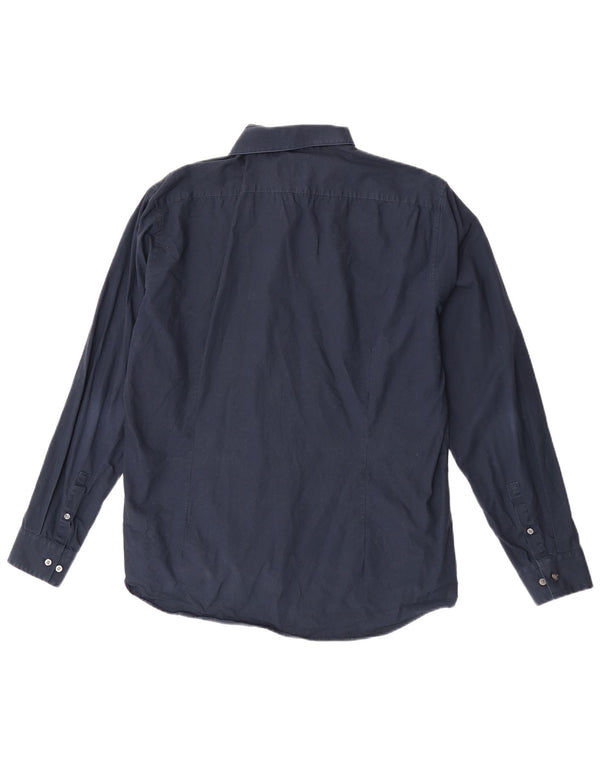 Camicia slim fit da uomo Calvin Klein taglia 42 17 XL blu navy