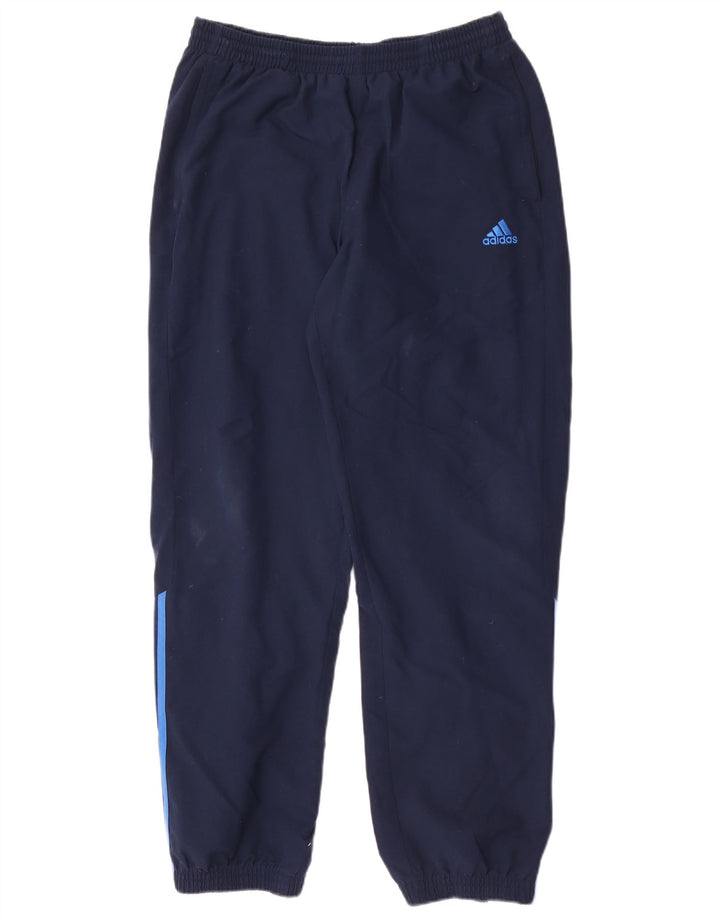 Pantaloni da tuta da uomo Adidas Joggers grandi in poliestere blu navy
