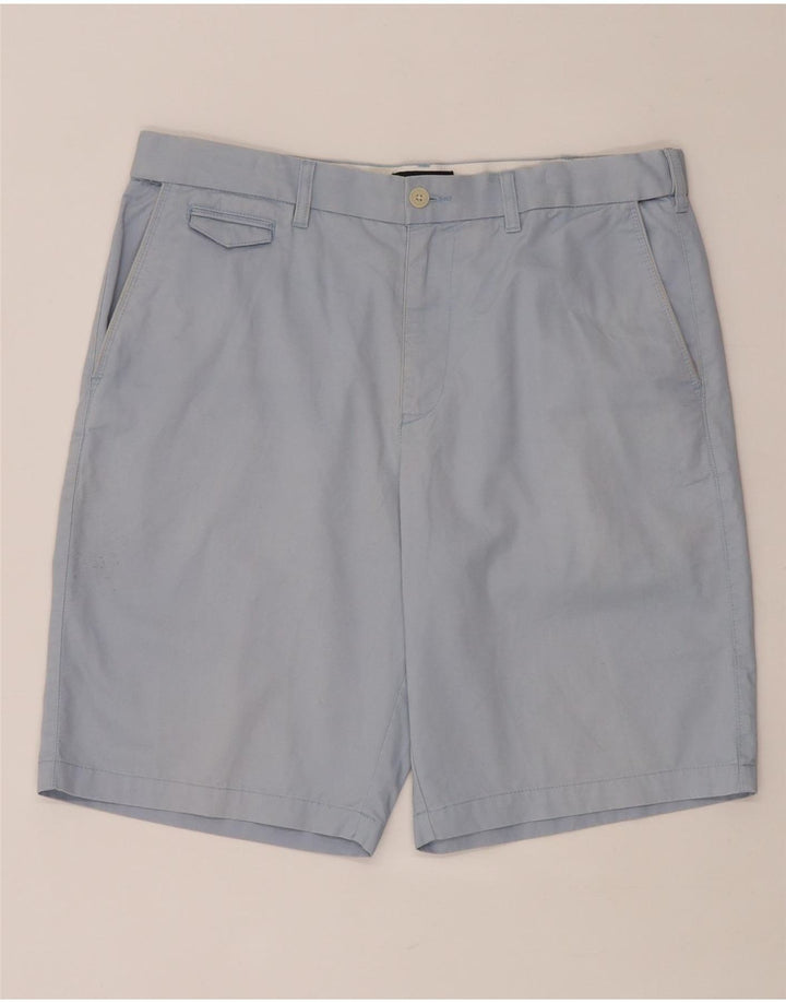 MARKS & SPENCER Pantaloncini chino da uomo blu Harbour W36 grande cotone blu