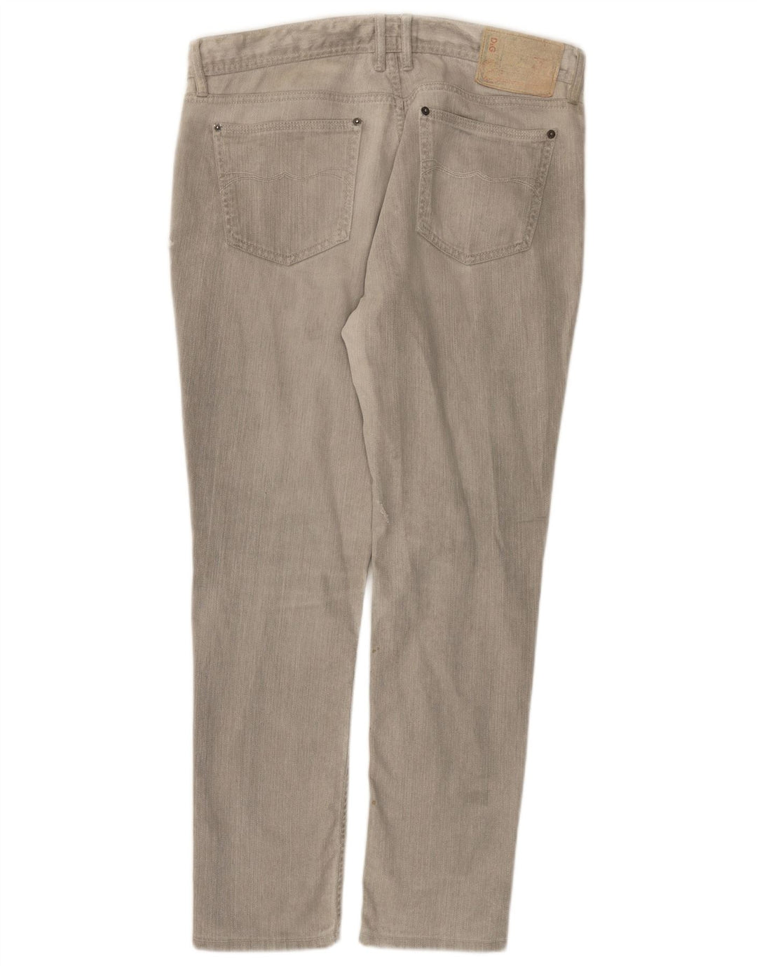 Jeans dritti regolari attillati da uomo Dolce & Gabbana W34 L28 Grigi