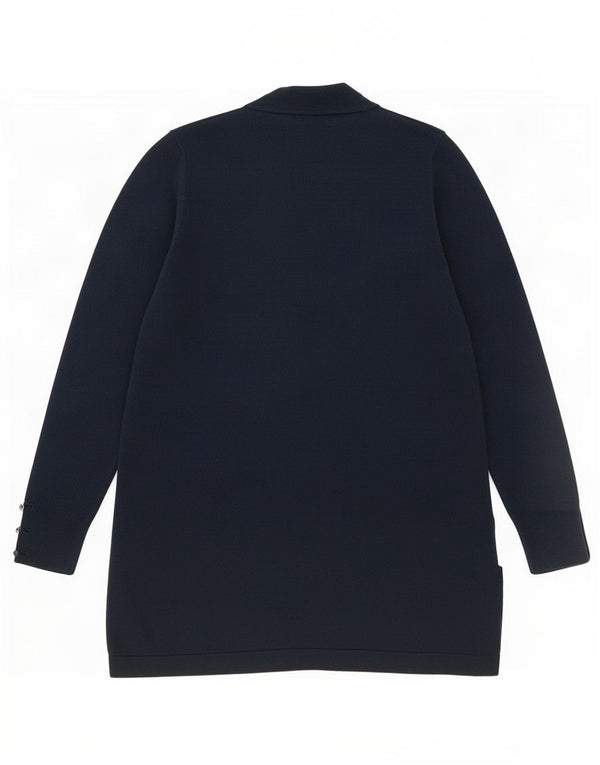 Maglione cardigan aperto lungo da donna Marks & Spencer UK 16 grande blu navy